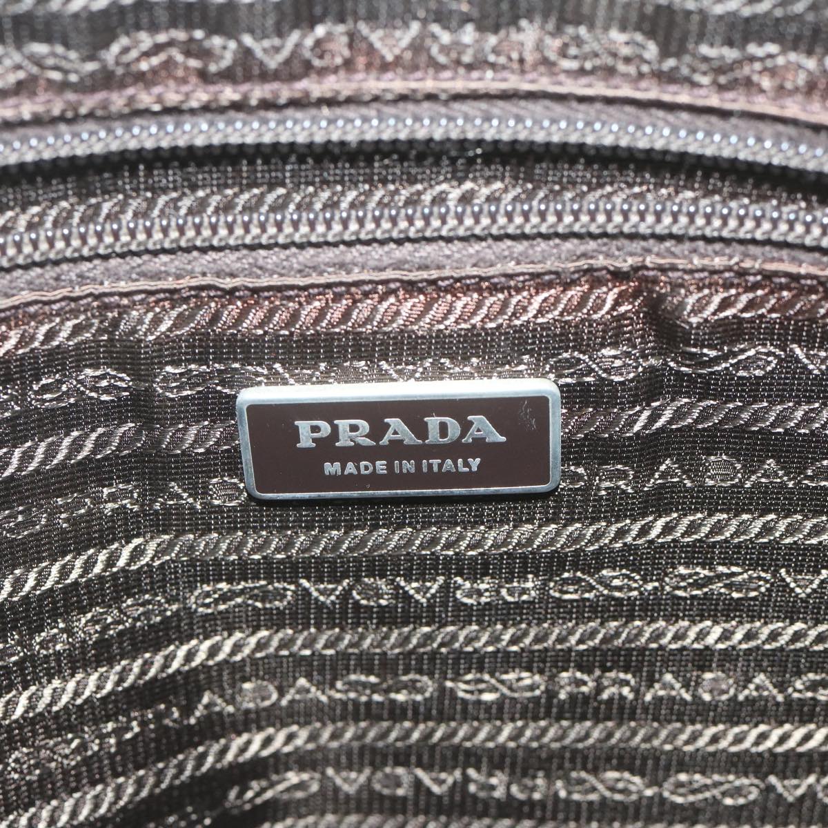 PRADA Shoulder Bag Nylon Khaki Auth 62330