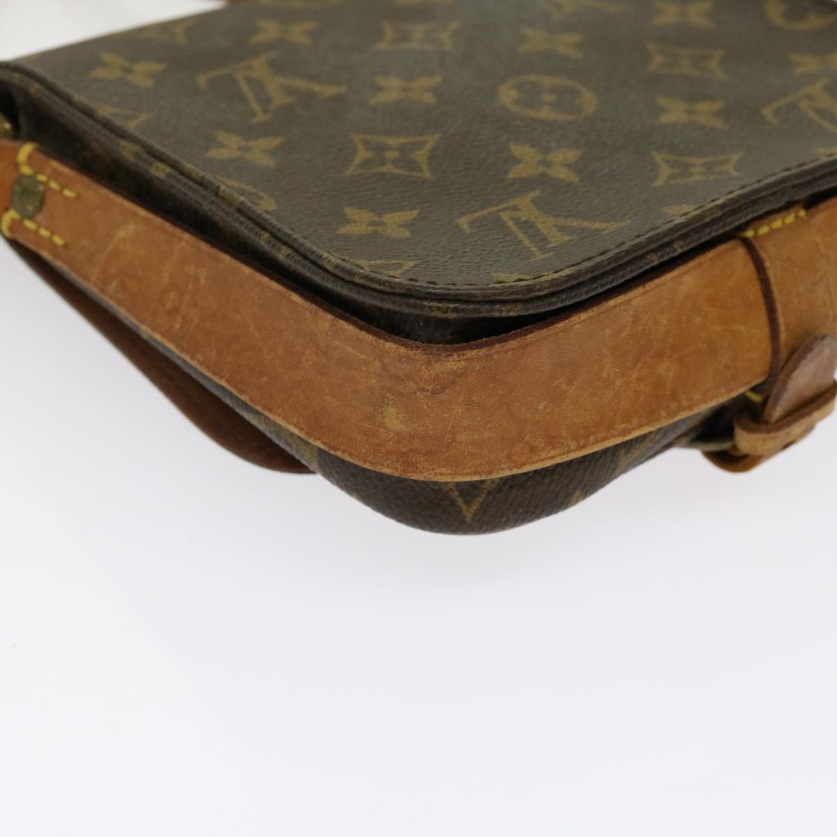 LOUIS VUITTON Monogram Cartouchiere PM Shoulder Bag M51254 LV Auth 62387