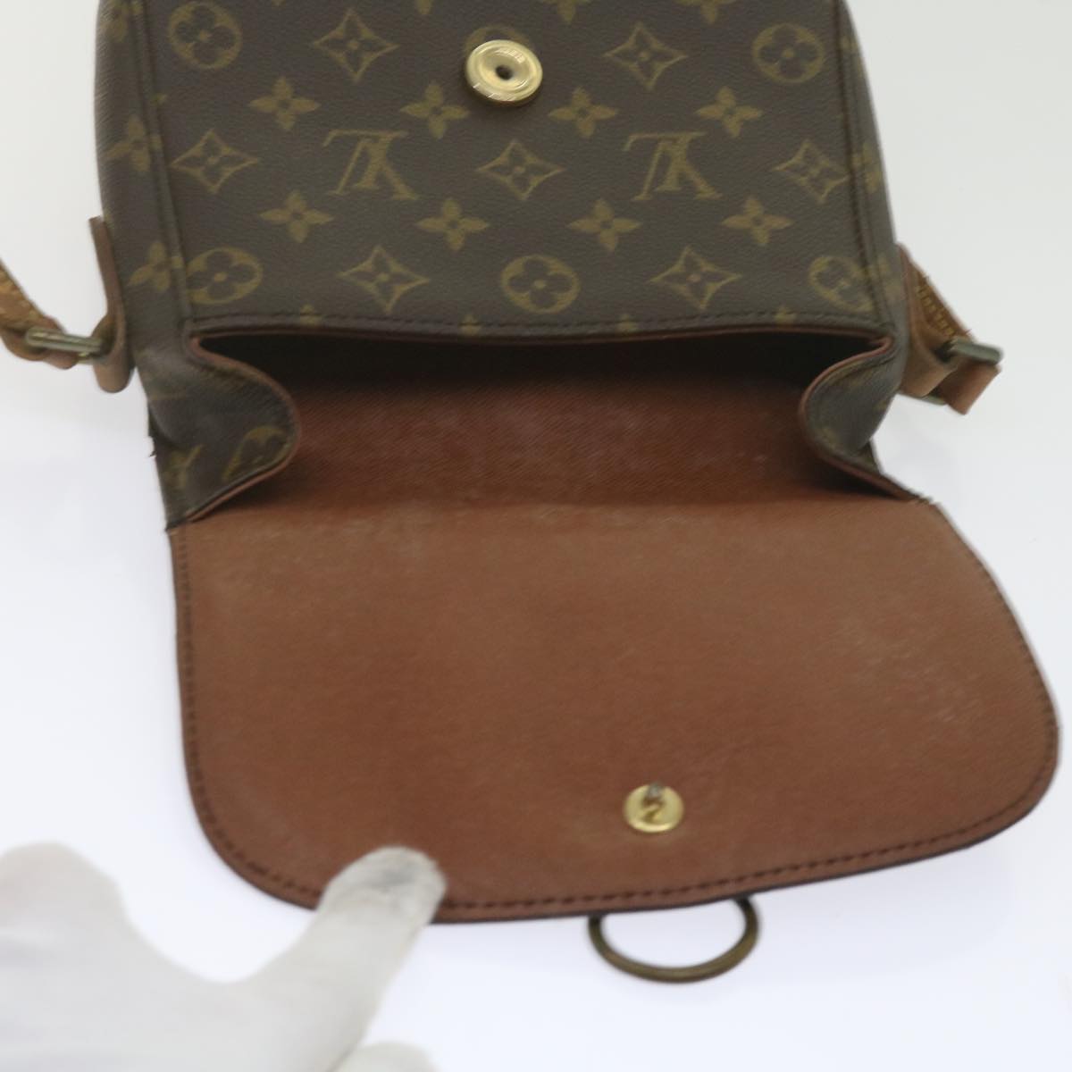 LOUIS VUITTON Monogram Saint Cloud MM Shoulder Bag M51243 LV Auth 62388