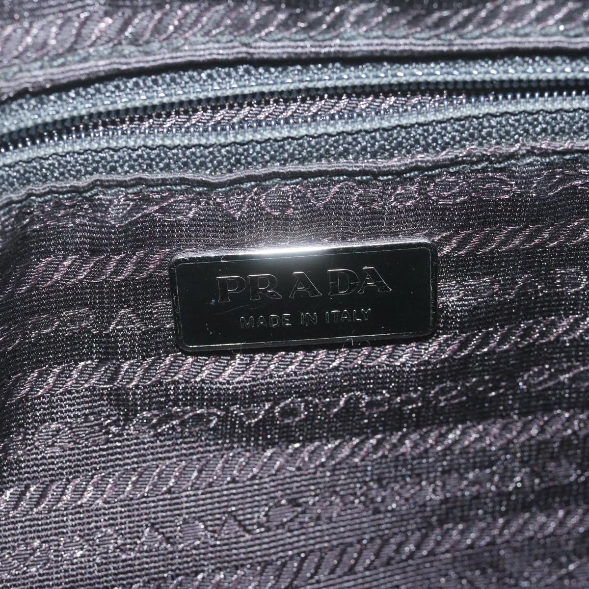 PRADA Shoulder Bag Nylon Black Auth 62392