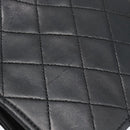 CHANEL Matelasse Chain Shoulder Bag Lamb Skin Black CC Auth 62395-17