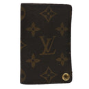 LOUIS VUITTON Monogram Porte Cartes Credit Pression Card Case M60937 Auth 62413-1