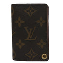 LOUIS VUITTON Monogram Porte Cartes Credit Pression Card Case M60937 Auth 62413-13