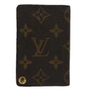 LOUIS VUITTON Monogram Porte Cartes Credit Pression Card Case M60937 Auth 62413-2