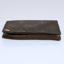LOUIS VUITTON Monogram Porte Cartes Credit Pression Card Case M60937 Auth 62413-4