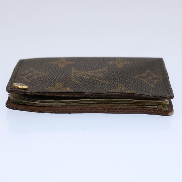 LOUIS VUITTON Monogram Porte Cartes Credit Pression Kartenetui M60937 Auth 62413