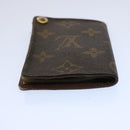 LOUIS VUITTON Monogram Porte Cartes Credit Pression Card Case M60937 Auth 62413-5