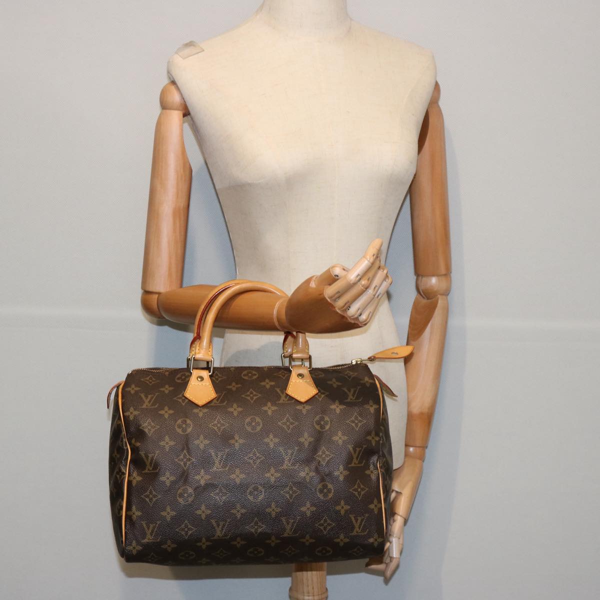 LOUIS VUITTON Monogram Speedy 30 Hand Bag M41526 LV Auth 62423