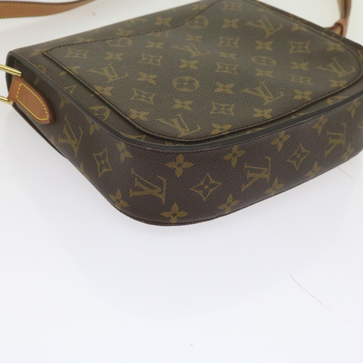 LOUIS VUITTON Monogram Saint Cloud GM Shoulder Bag M51242 LV Auth 62465