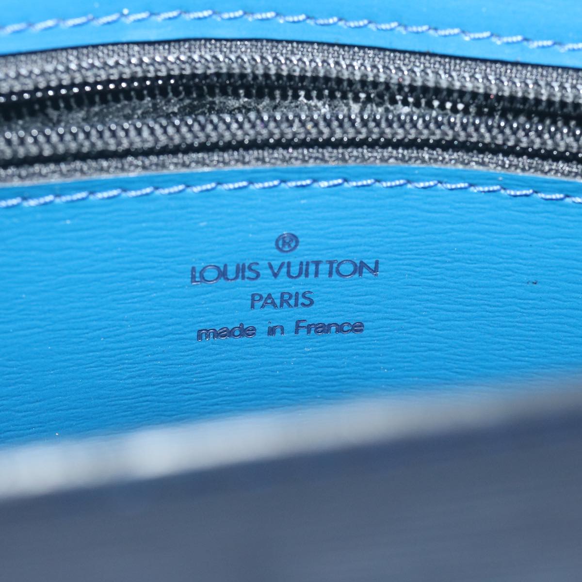 LOUIS VUITTON Epi Pochette Arche Shoulder Bag Blue M52575 LV Auth 62486