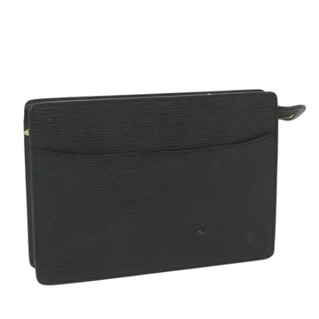 LOUIS VUITTON Epi Pochette Homme Clutch Bag Black M52522 LV Auth 62494