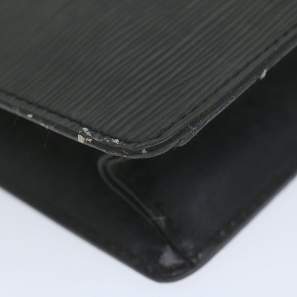 LOUIS VUITTON Epi Pochette Homme Clutch Bag Black M52522 LV Auth 62494