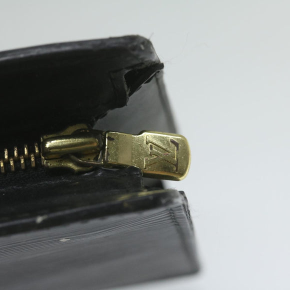 LOUIS VUITTON Epi Pochette Homme Clutch Bag Black M52522 LV Auth 62494