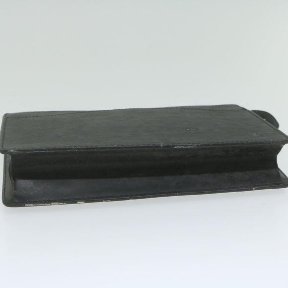 LOUIS VUITTON Epi Pochette Homme Clutch Bag Black M52522 LV Auth 62494