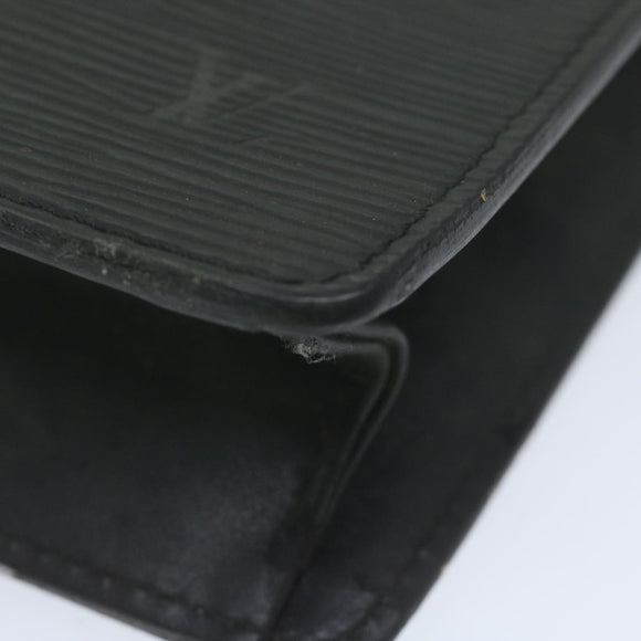 LOUIS VUITTON Epi Pochette Homme Clutch Bag Black M52522 LV Auth 62494