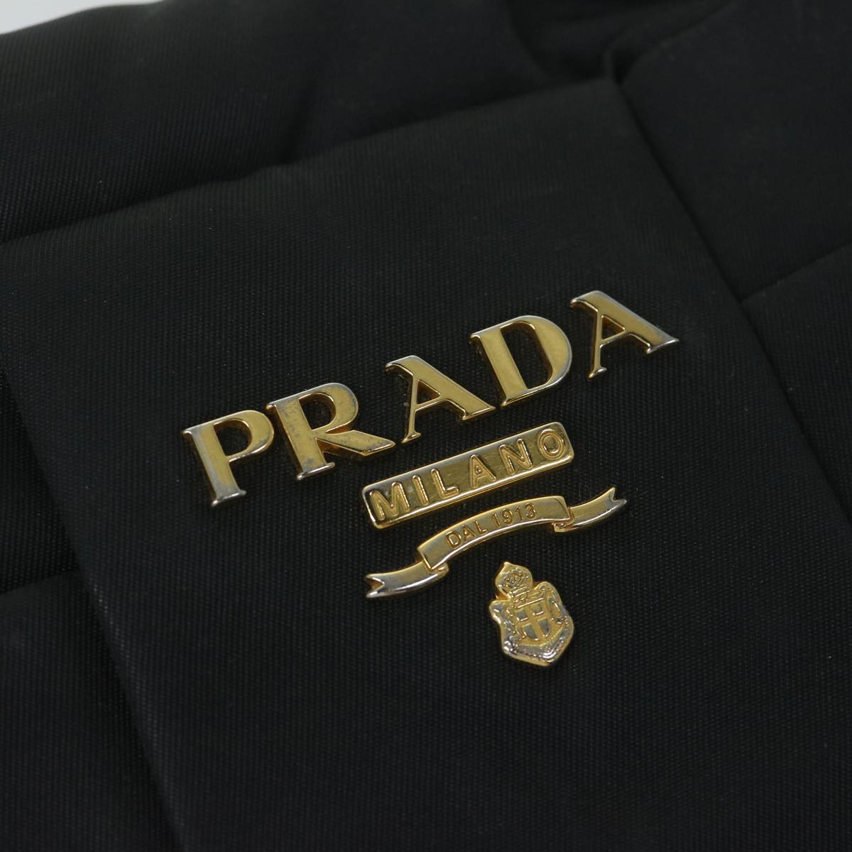 PRADA Hand Bag Nylon 2way Black Auth 62501