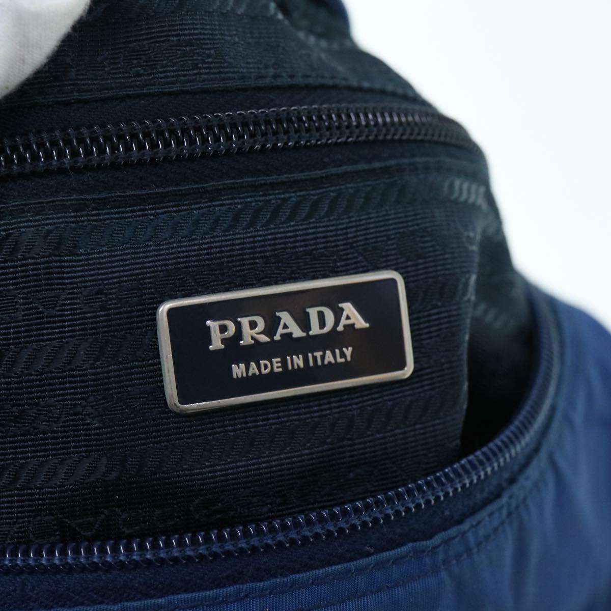 PRADA Shoulder Bag Nylon Navy Auth 62504