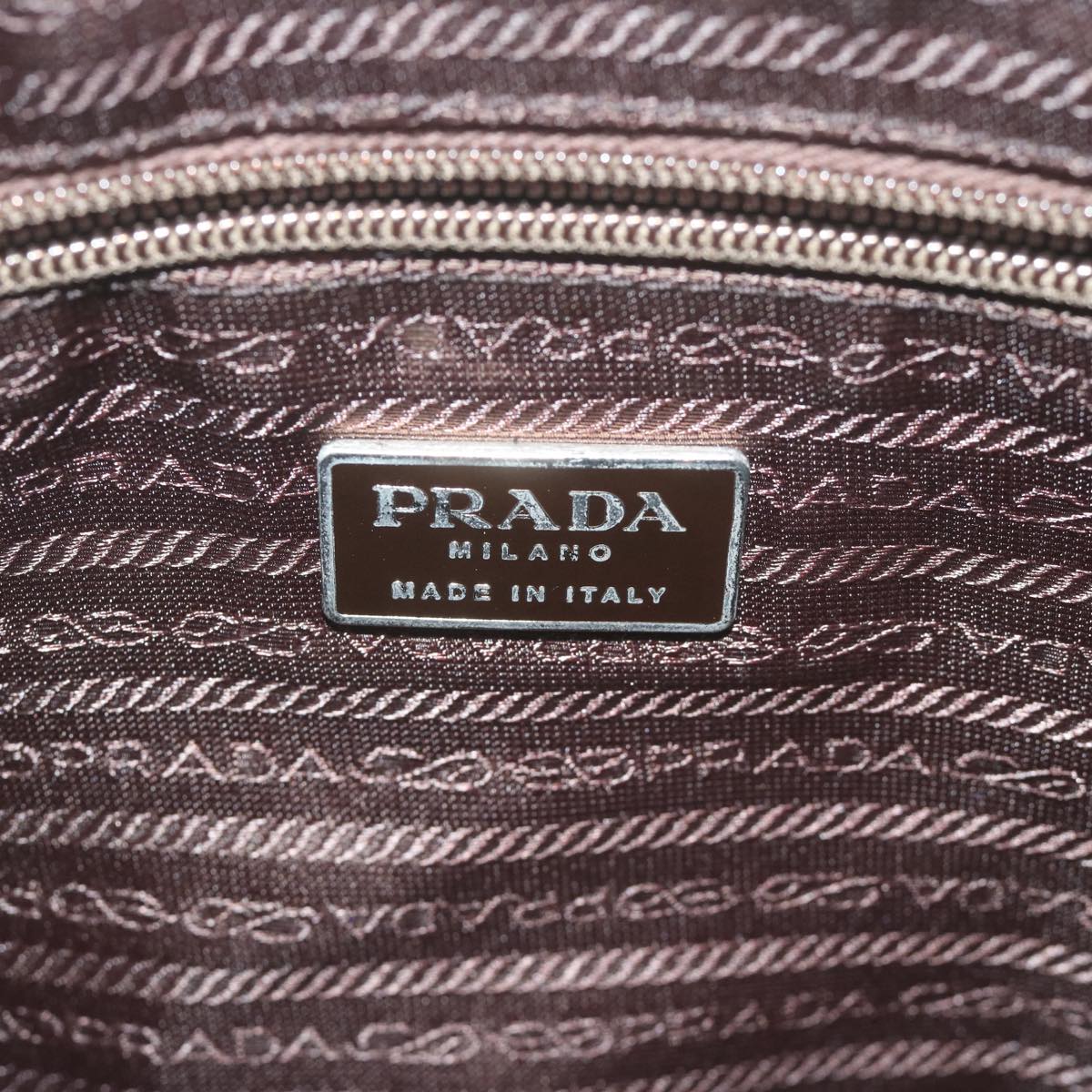 PRADA Shoulder Bag Nylon Khaki Auth 62505