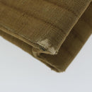 CHANEL Chain Shoulder Bag Canvas Brown CC Auth 62565A-10