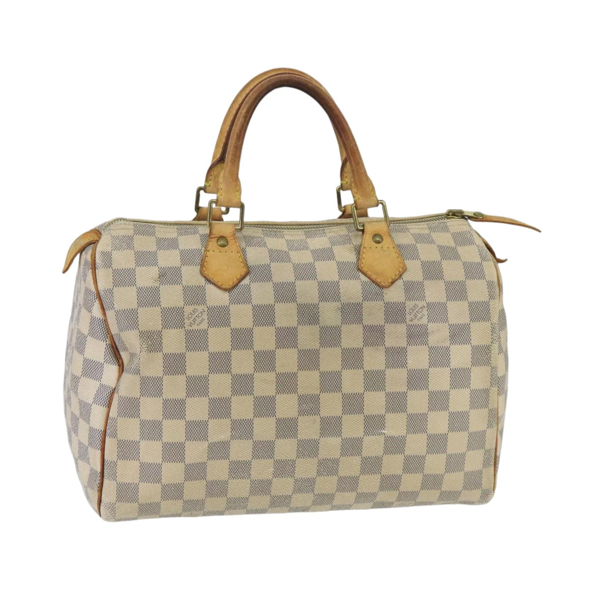 LOUIS VUITTON Damier Azur Speedy 30 Hand Bag N41533 LV Auth 62604