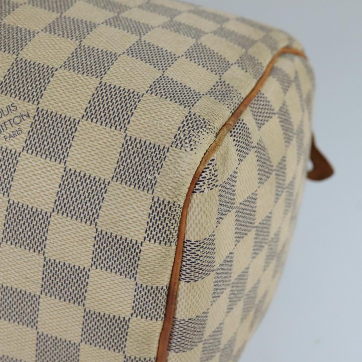 LOUIS VUITTON Damier Azur Speedy 30 Hand Bag N41533 LV Auth 62604