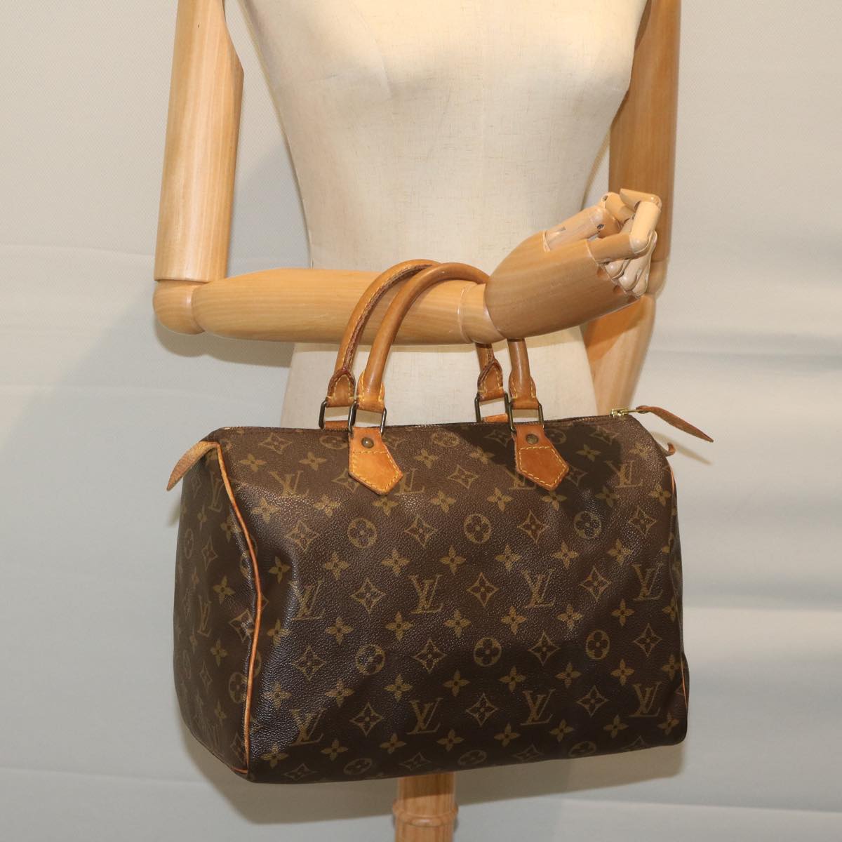 LOUIS VUITTON Monogram Speedy 30 Hand Bag M41526 LV Auth 62606