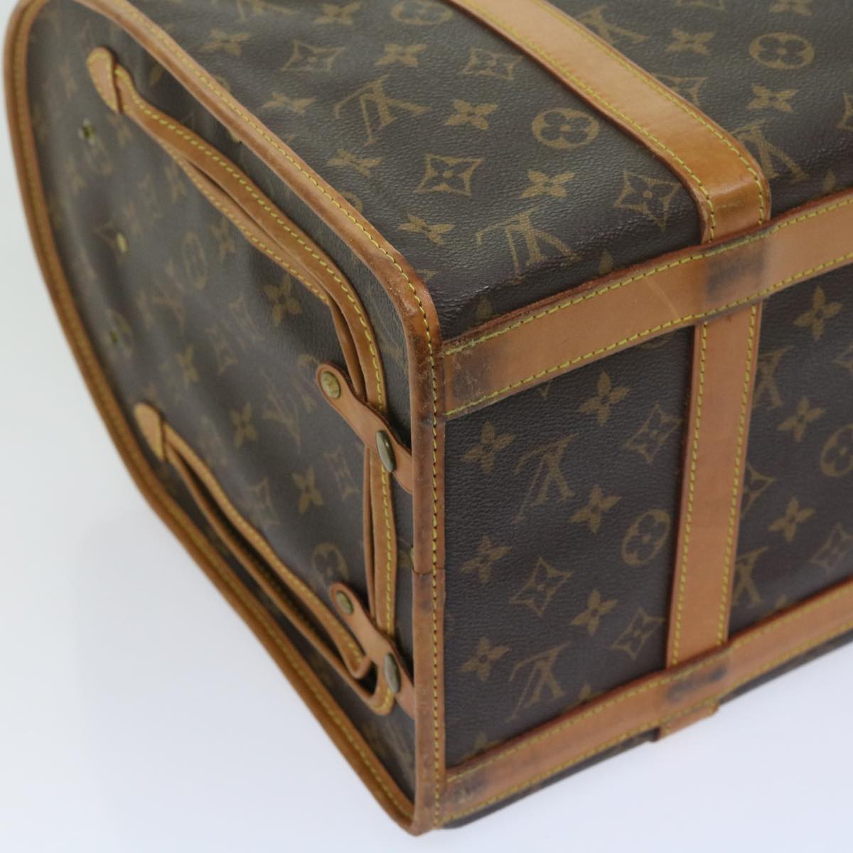 LOUIS VUITTON Monogram Sac Shan 40 Pet Carry M42024 LV Auth 62624