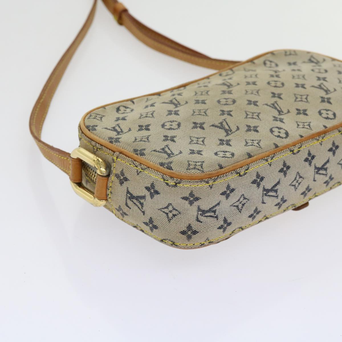 LOUIS VUITTON Monogram Mini Juliet MM Shoulder Bag Blue M92004 LV Auth 62653