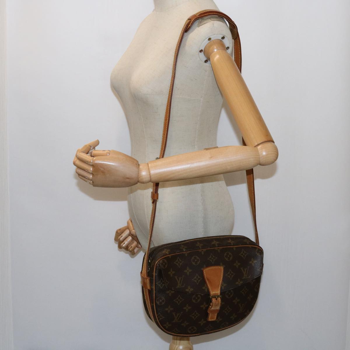 LOUIS VUITTON Monogram Jeune Fille GM Shoulder Bag M51225 LV Auth 62668