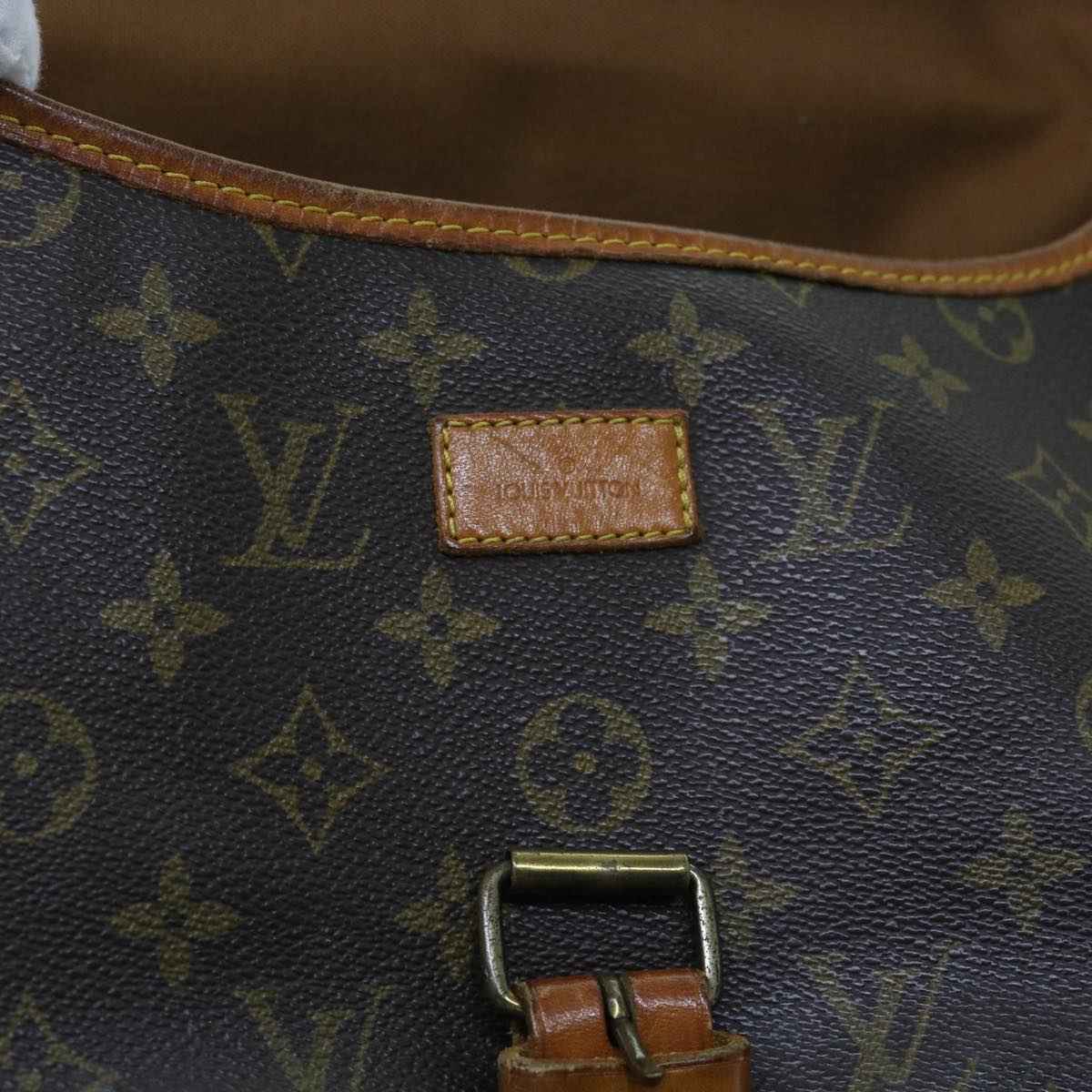 LOUIS VUITTON Monogram Saumur 35 Shoulder Bag M42254 LV Auth 62740