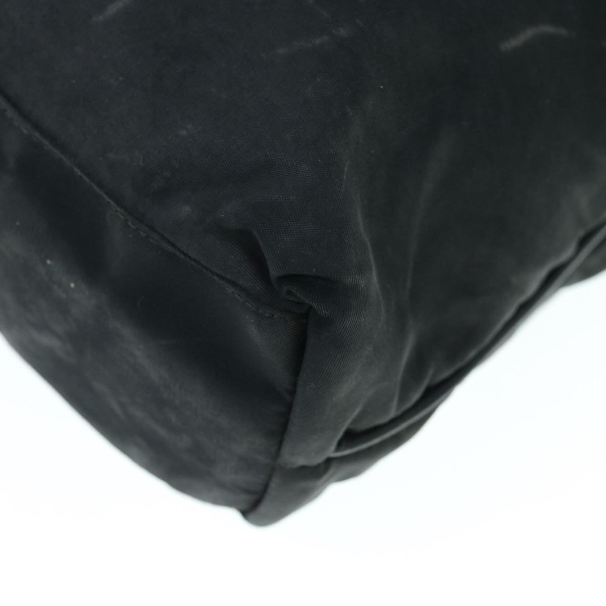 PRADA Tote Bag Nylon Black Auth 62774