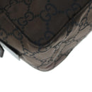 GUCCI GG Canvas Clutch Bag Dark Brown 112253 Auth 62829-15