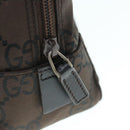 GUCCI GG Canvas Clutch Bag Dark Brown 112253 Auth 62829-17