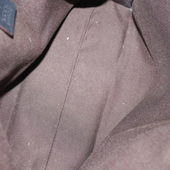 GUCCI GG Canvas Clutch Bag Dark Brown 112253 Auth 62829