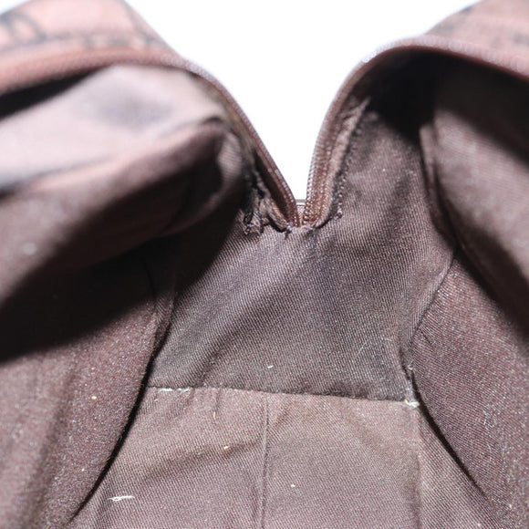 GUCCI GG Canvas Clutch Bag Dark Brown 112253 Auth 62829