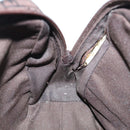 GUCCI GG Canvas Clutch Bag Dark Brown 112253 Auth 62829-10