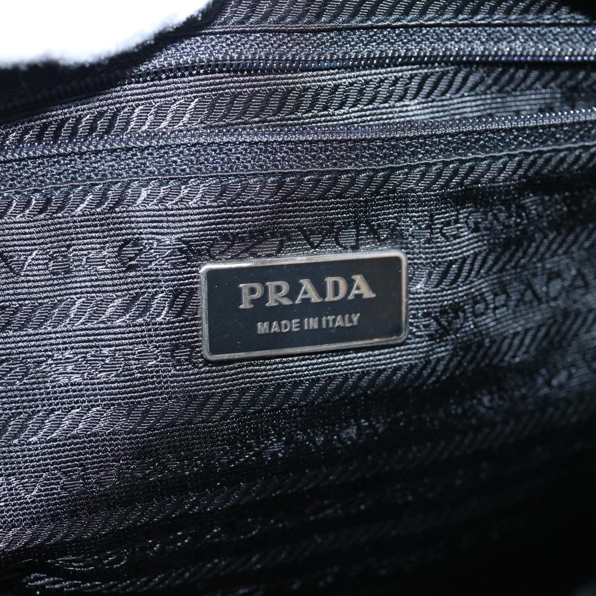 PRADA Shoulder Bag Nylon Black Auth 62845