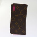 LOUIS VUITTON Monogram Damier Graphite iPhone Hülle 8Set Rot LV Auth 62862-21