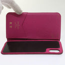 LOUIS VUITTON Monogram Damier Graphite iPhone Hülle 8Set Rot LV Auth 62862-25