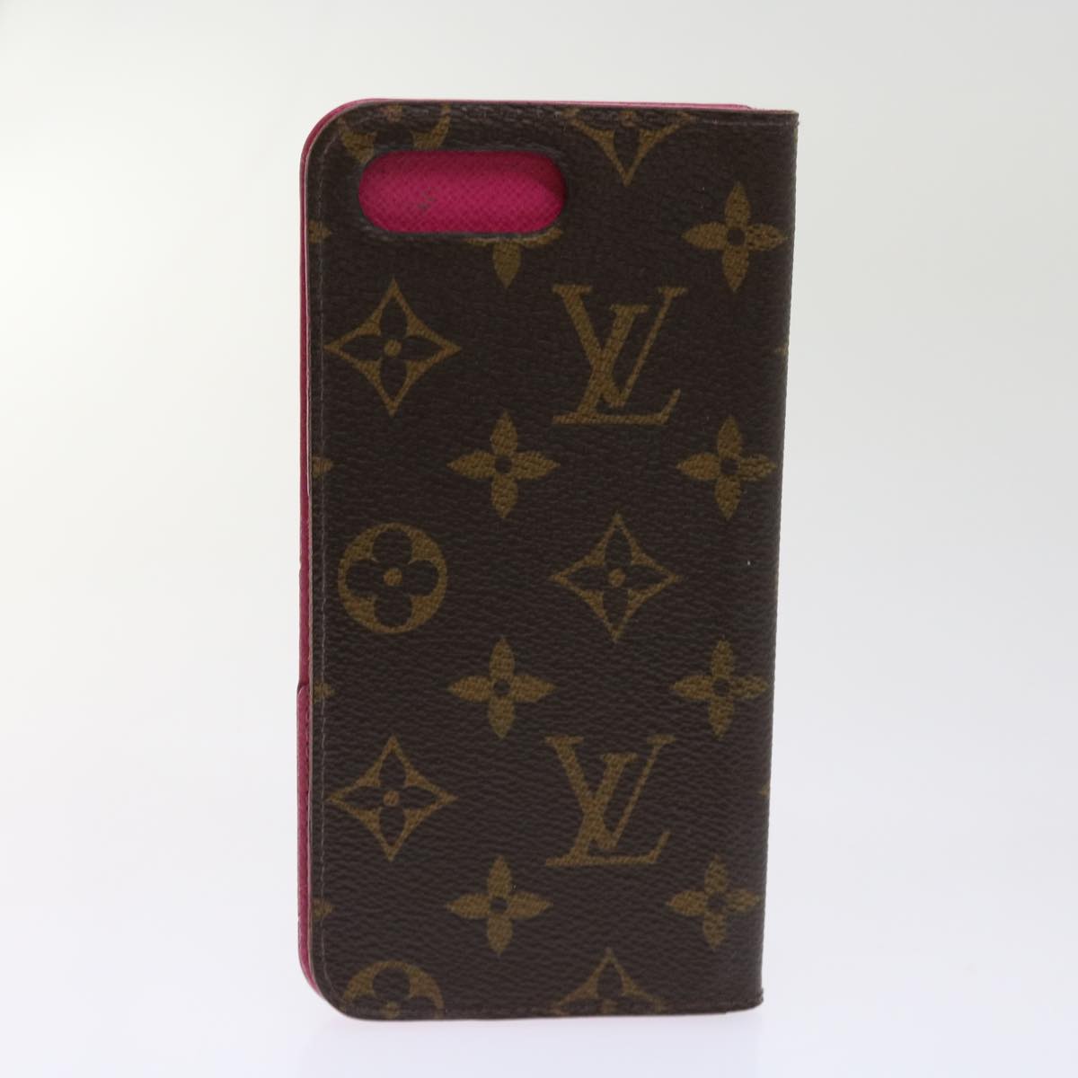 LOUIS VUITTON Monogram Damier Graphite iPhone Case 8Set Red LV Auth 62862