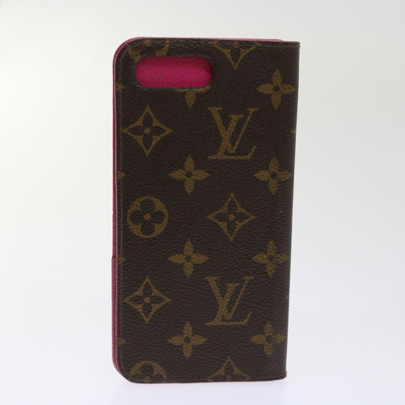 LOUIS VUITTON Monogram Damier Graphite iPhone Hülle 8Set Rot LV Auth 62862