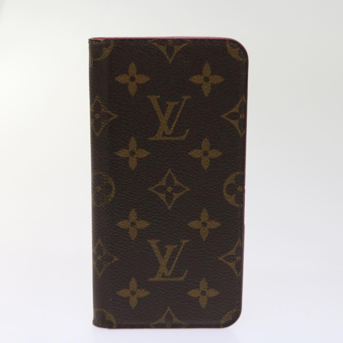 LOUIS VUITTON Monogram Damier Graphite iPhone Case 8Set Red LV Auth 62862