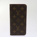 LOUIS VUITTON Monogram Damier Graphite iPhone Hülle 8Set Rot LV Auth 62862-27