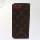 LOUIS VUITTON Monogram Damier Graphite iPhone Hülle 8Set Rot LV Auth 62862-31