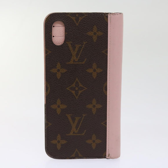 LOUIS VUITTON Monogram Damier Graphite iPhone Hülle 8Set Rot LV Auth 62862