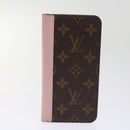 LOUIS VUITTON Monogram Damier Graphite iPhone Hülle 8Set Rot LV Auth 62862-36