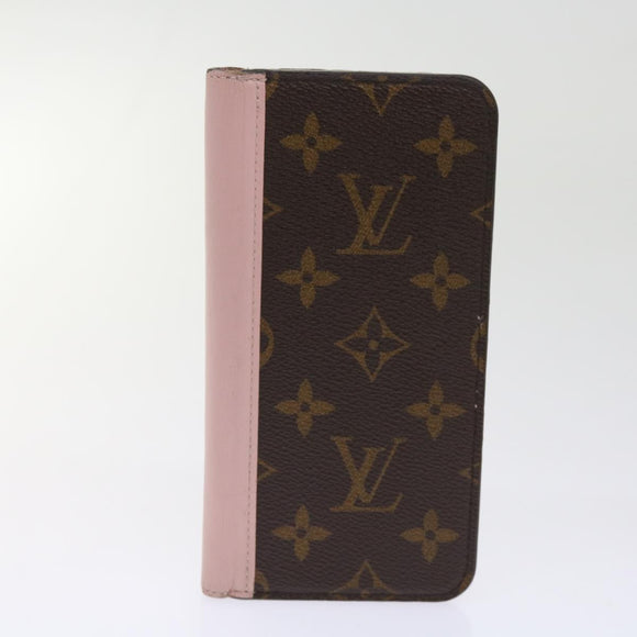 LOUIS VUITTON Monogram Damier Graphite iPhone Hülle 8Set Rot LV Auth 62862