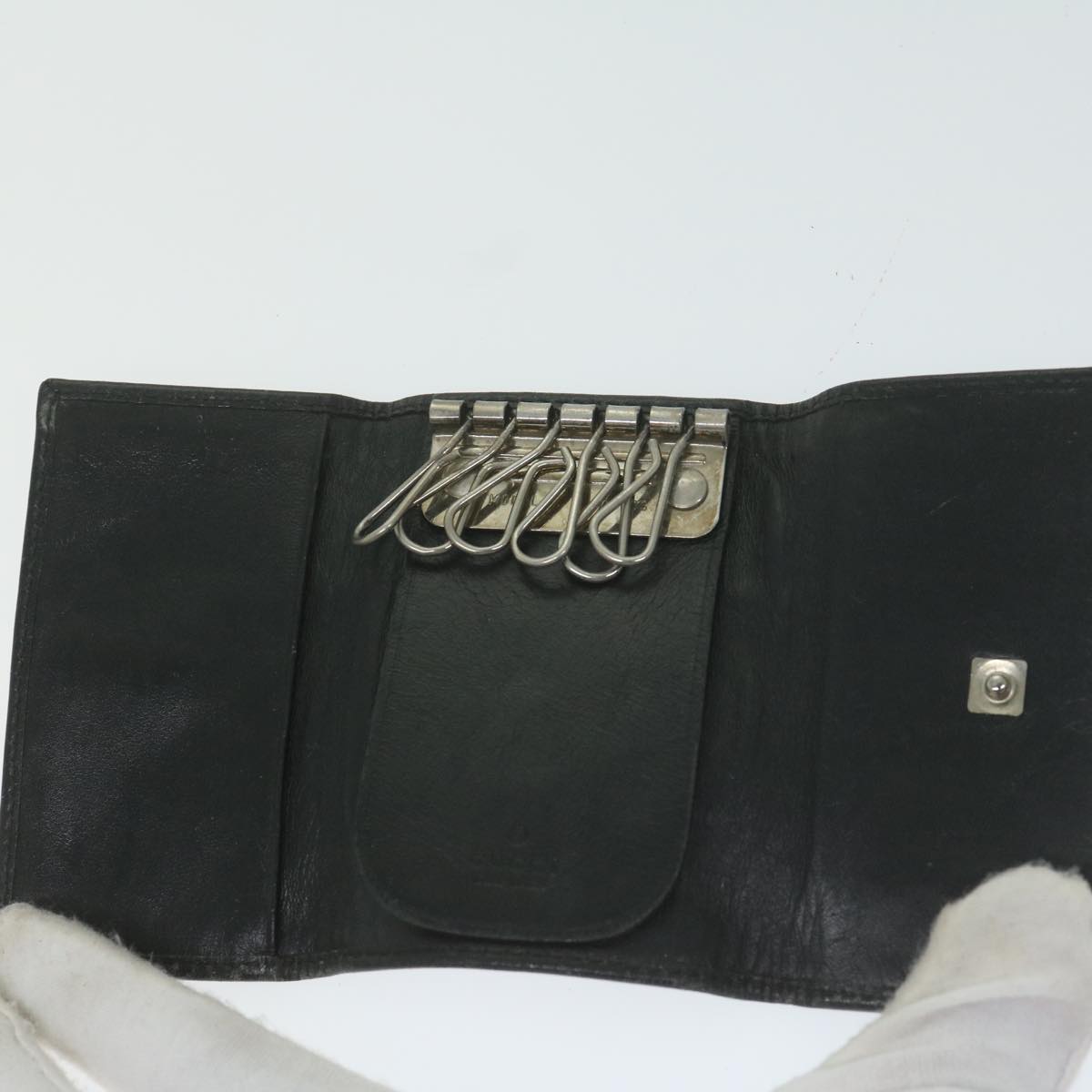 GUCCI GG Canvas Key Case Leather 10set Beige Brown black Auth 62874