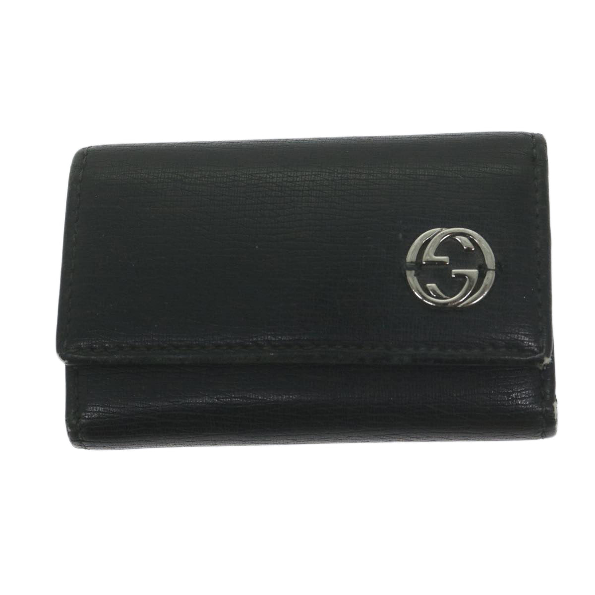 GUCCI GG Canvas Key Case Leather 10set Beige Brown black Auth 62874