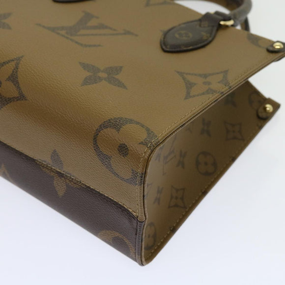 LOUIS VUITTON Monogram Reverse On The Go PM Hand Bag M46373 LV Auth 62894SM